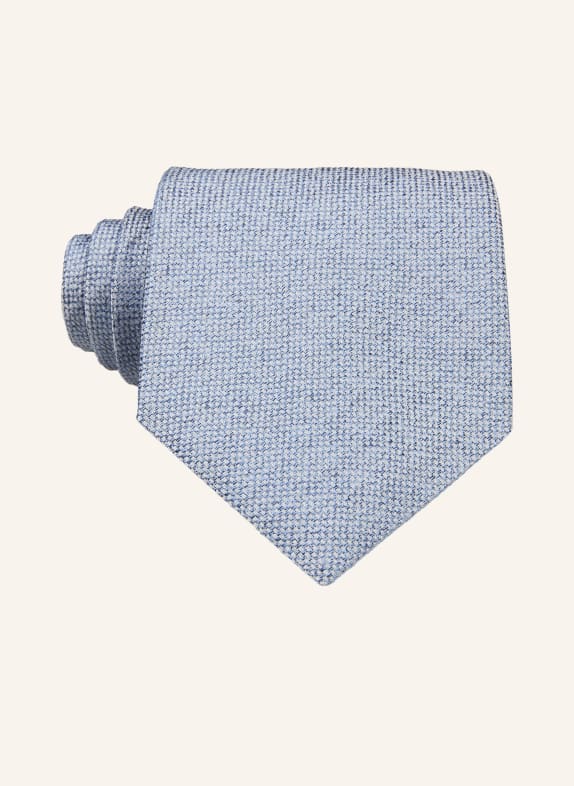 PROFUOMO necktie BLUE GRAY / LIGHT GRAY