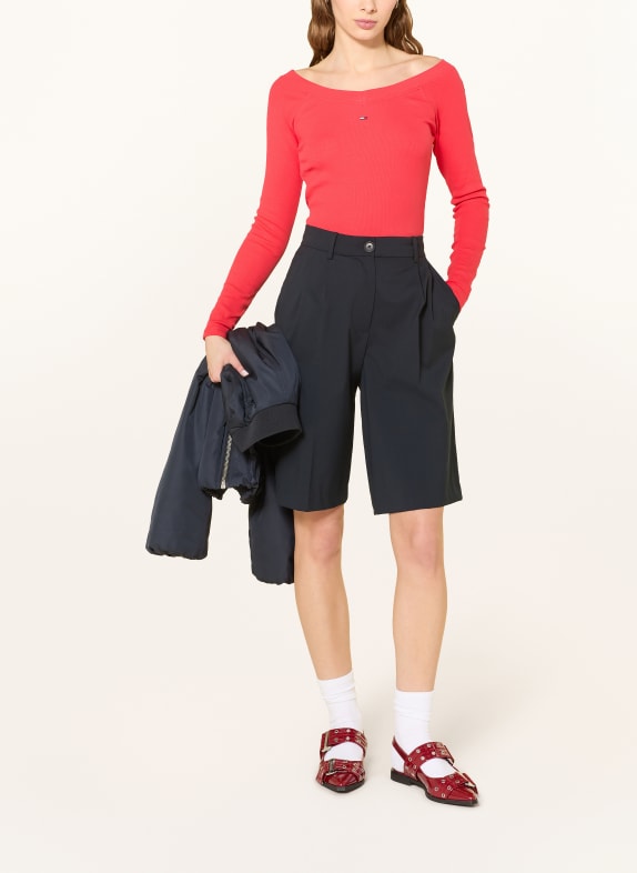 TOMMY JEANS Off-shoulder shirt ROOD