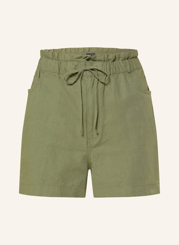 TOMMY JEANS Shorts with linen OLIVE