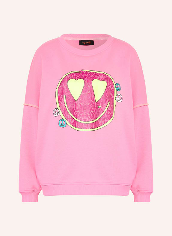 MSCH COPENHAGEN Oversized-Sweatshirt MSCHNILDA IMA ROSA / PINK / NEONGELB