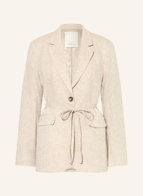 MSCH COPENHAGEN Blazer MSCHVIANA GINIA mit Leinen HELLGRAU