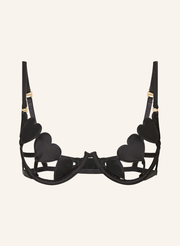 BLUEBELLA Podprsenka s kosticemi GIA ČERNÁ