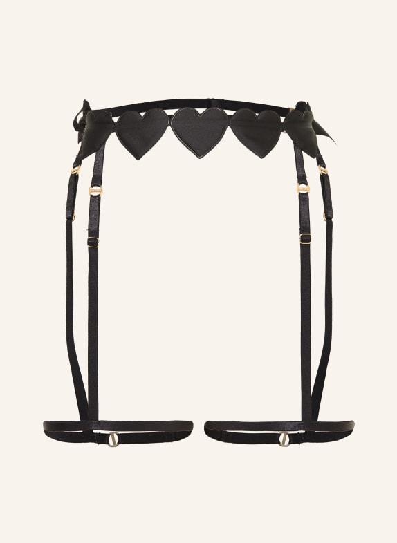 BLUEBELLA Podvazkový pás GIA ČERNÁ