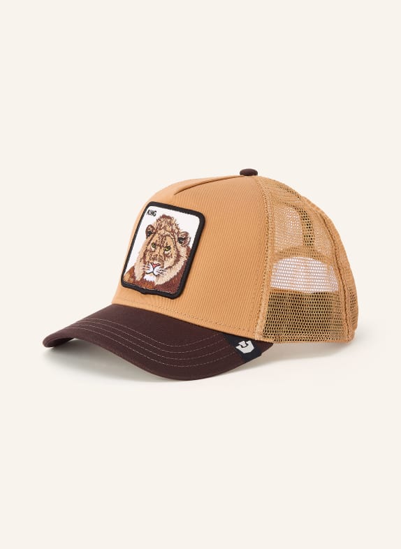 GOORIN BROS. Cap KING TRUCKER COGNAC / DARK BROWN / WHITE