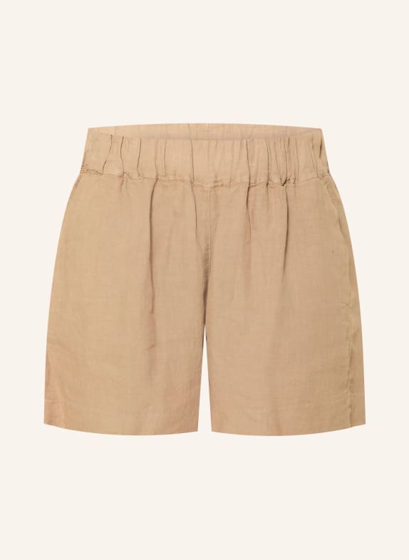 120%lino linen shorts BEIGE