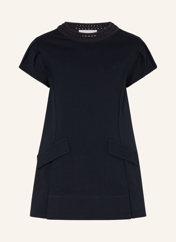 MONCLER enfant sukienka z dżerseju GRANATOWY