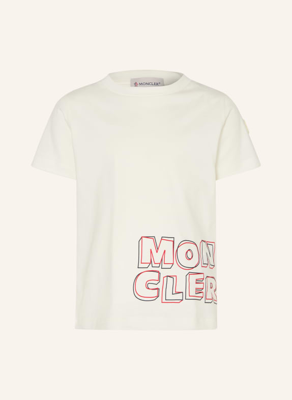 MONCLER enfant T-Shirt CREME / ROT / DUNKELBLAU