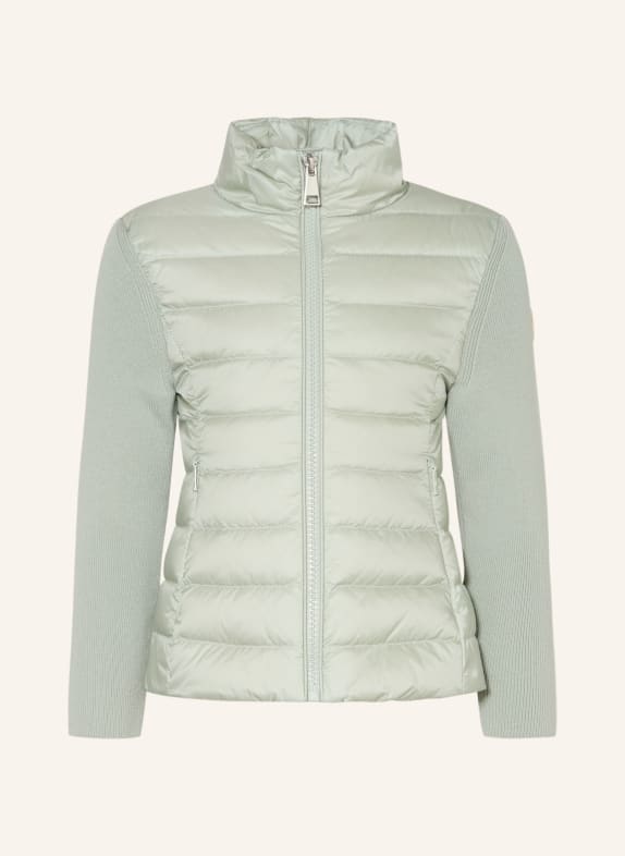 MONCLER enfant Steppjacke im Materialmix HELLGRÜN