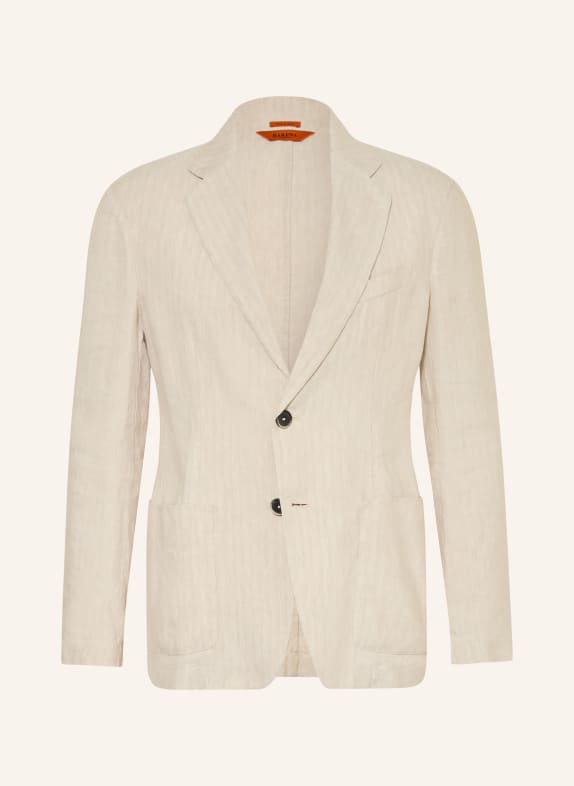 BARENA VENEZIA Marynarka GIACCA BORGO Slim Fit z lnem KREMOWY