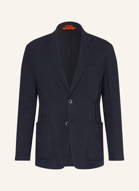 BARENA VENEZIA Marynarka GIACCA BORGO Slim Fit z lnem GRANATOWY