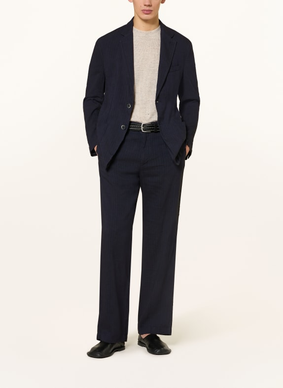 BARENA VENEZIA Broek DELFO Regular Fit met linnen DONKERBLAUW