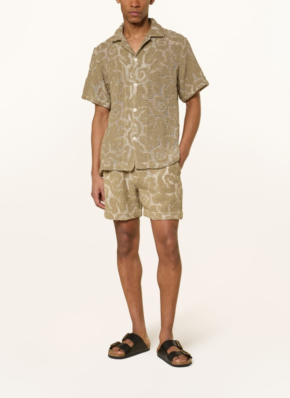 OAS Gehaakt shirt SUNERO Relaxed Fit KAKI / CRÈME