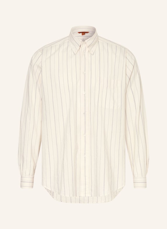 BARENA VENEZIA Hemd CAMISON Comfort Fit CREME / DUNKELBLAU