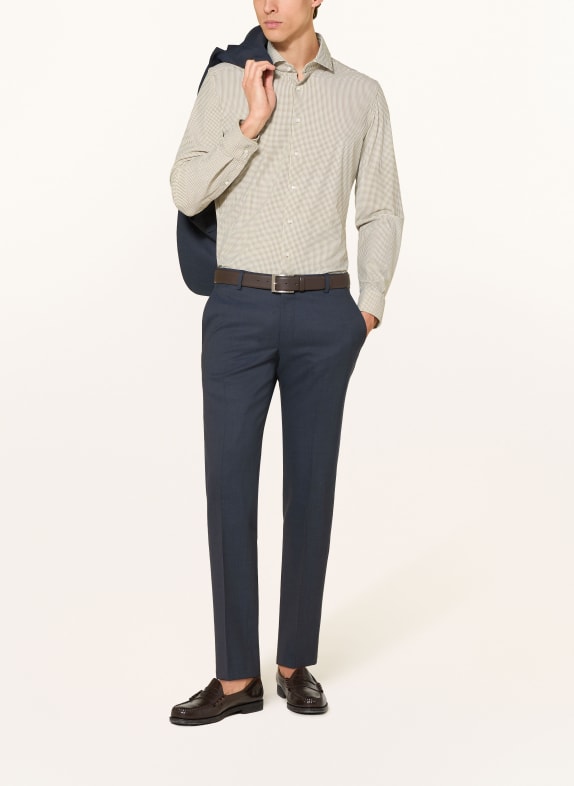 seidensticker Hemd Slim Fit OLIV / WEISS
