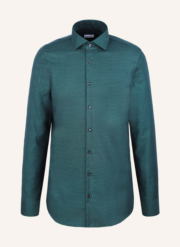 seidensticker Hemd Shaped Fit DUNKELGRÜN / SCHWARZ