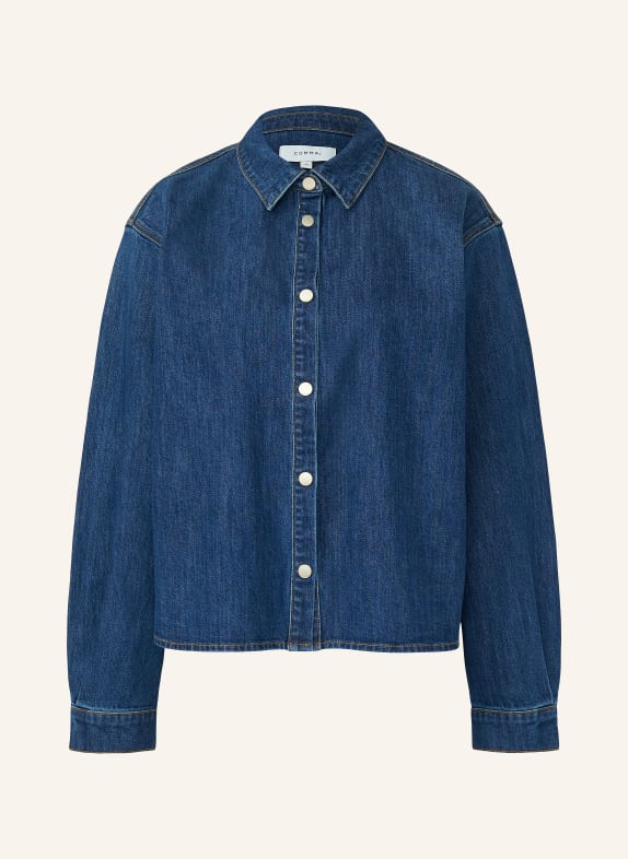 comma denim shirt BLUE