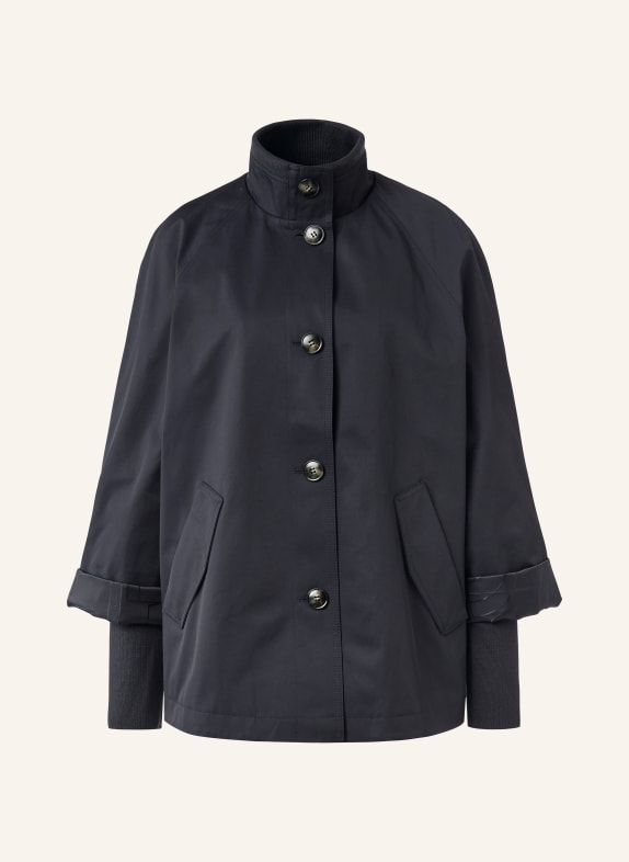 comma trench coat DARK BLUE