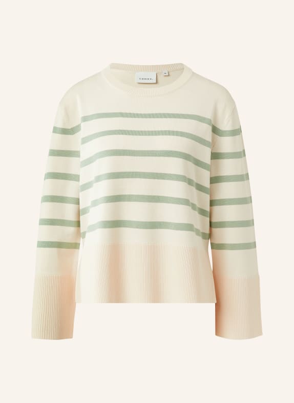 comma svetr KRÉMOVÁ / PETROLEJOVÁ