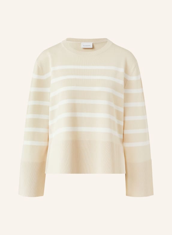 comma svetr BÉŽOVÁ / BÍLÁ