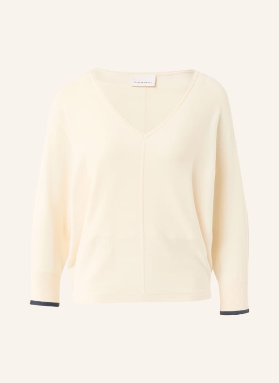 comma svetr KRÉMOVÁ / TMAVĚ MODRÁ