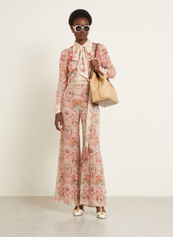 ZIMMERMANN Pantalon marinière REBELLION ROUGE CLAIR / MARRON / VERT