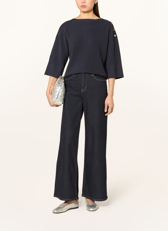 s.Oliver BLACK LABEL Trui met 3/4-mouwen DONKERBLAUW
