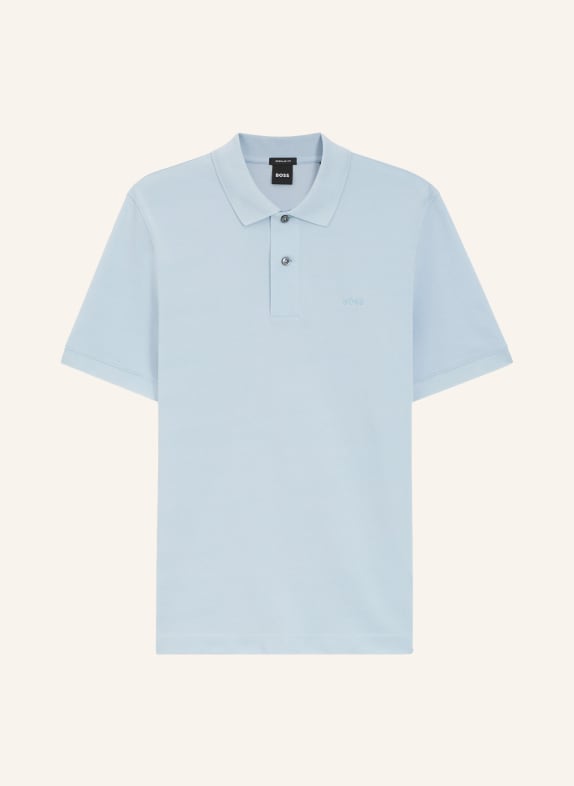 BOSS Piqué polo shirt PALLAS Regular Fit LIGHT BLUE
