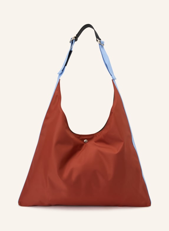 LONGCHAMP Shopper RE-PLAY DUNKELORANGE / DUNKELBRAUN / HELLBLAU