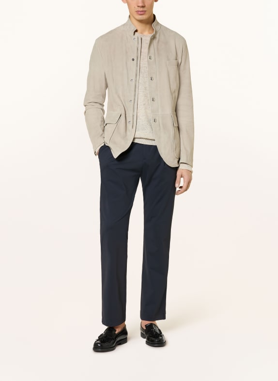 HERNO Chino Regular Fit MØRKEBLÅ