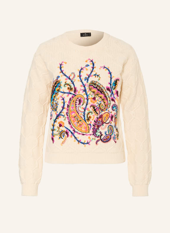 ETRO Pullover BEIGE / PINK / BLAU