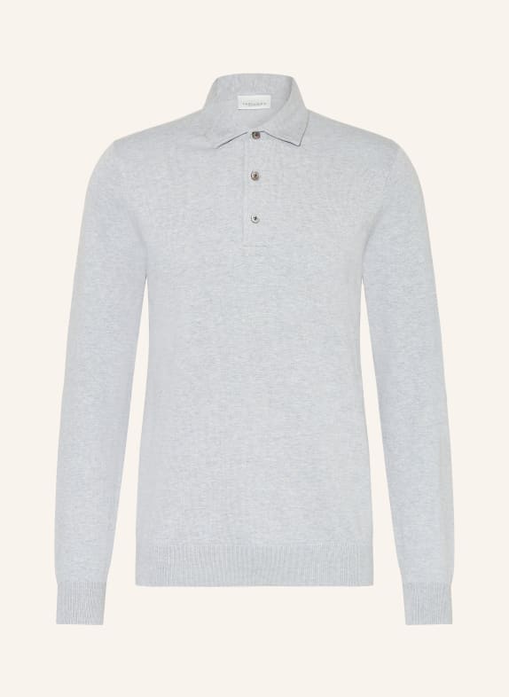 PROFUOMO Strick-Poloshirt GRAU