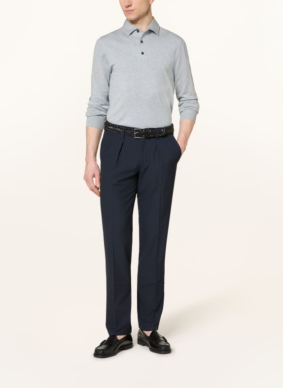 PROFUOMO Gebreid poloshirt GRIJS