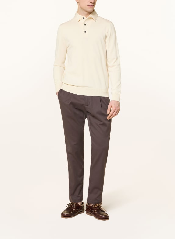 PROFUOMO Gebreid poloshirt ECRU