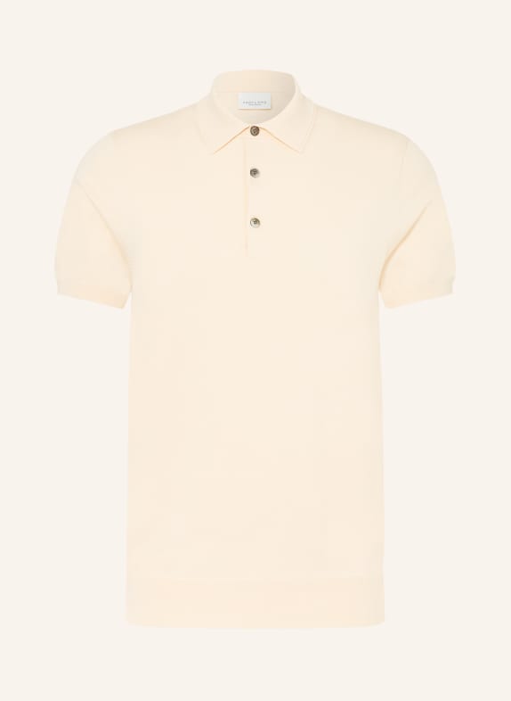 PROFUOMO Strick-Poloshirt CREME