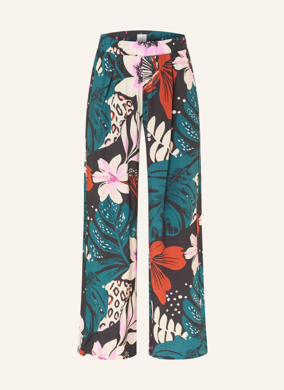 SCHIESSER Spací kalhoty MIX+RELAX ZELENÁ / RŮŽOVÁ / ČERNÁ