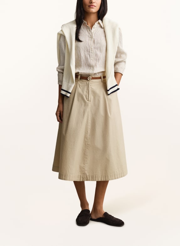 GANT Linnen overhemdblouse BEIGE / CRÈME