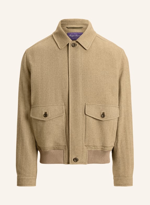 RALPH LAUREN PURPLE LABEL cashmere jacket OLIVE