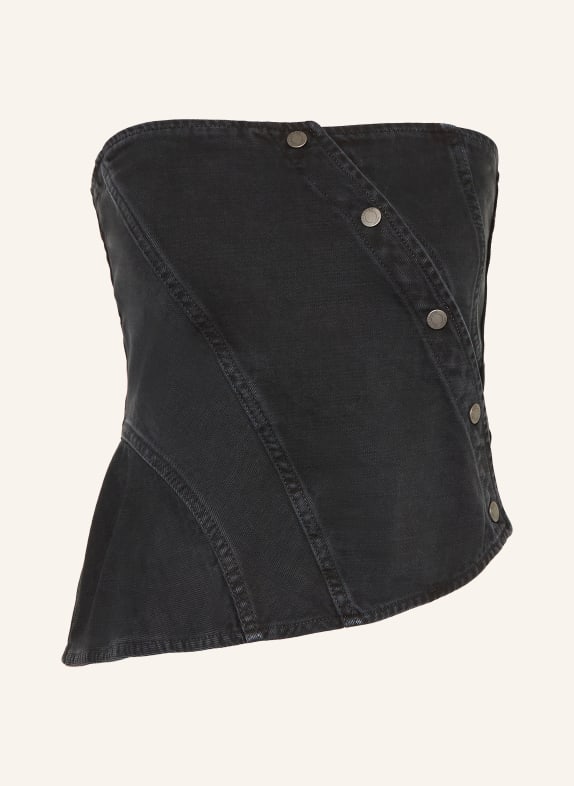 HAIKURE Krátký top TWIST BULL ČERNÁ