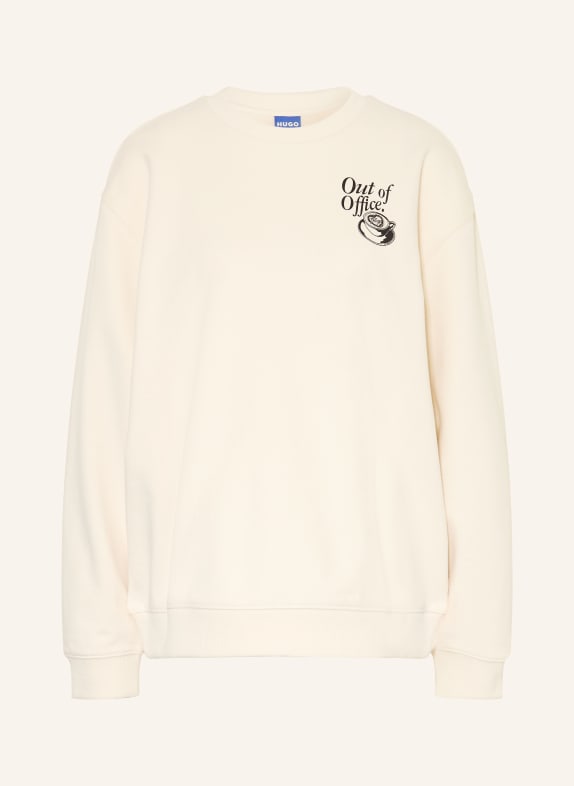 HUGO Mikina CLASSIC KRÉMOVÁ / ČERNÁ