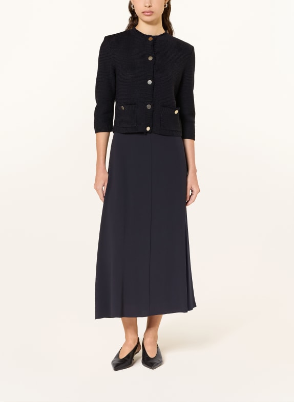 windsor. satijnen rok DONKERBLAUW