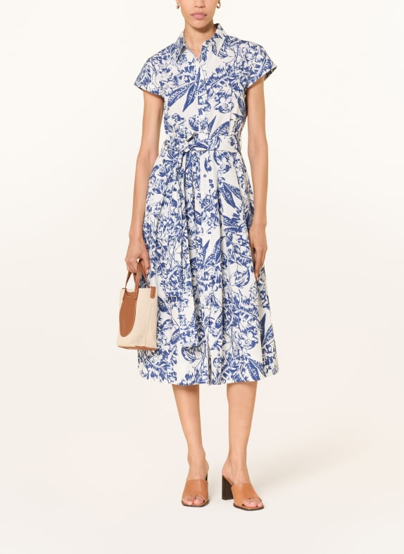 (THE MERCER) N.Y. Košilové šaty BÍLÁ / MODRÁ