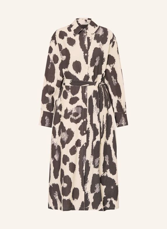 MSCH COPENHAGEN Shirt dress MSCHKARALIE JUSIA CREAM / DARK GRAY / BLACK