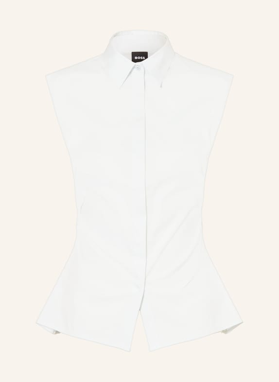 BOSS Blůza BURBELLA TMAVĚ MODRÁ