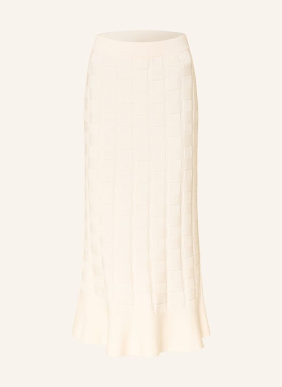 BOSS Pletená sukně FOPPY KRÉMOVÁ