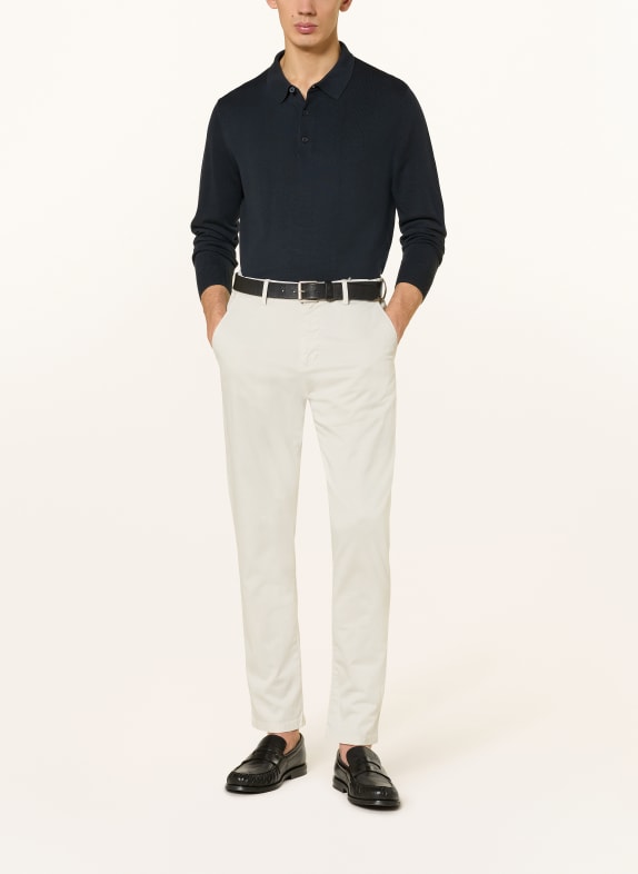 PAUL Gebreid poloshirt DONKERBLAUW