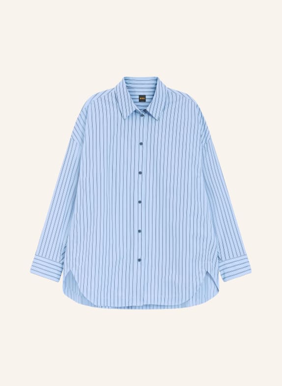 BOSS Oversized košile BOSTATTA TMAVĚ MODRÁ / TMAVĚ MODRÁ