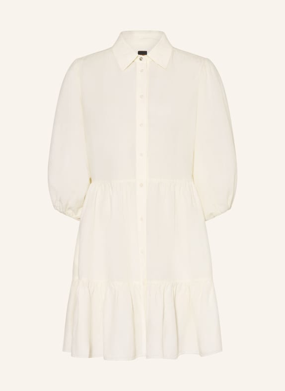 BOSS Robe chemise DISENNA à manches 3/4 et lin ÉCRU
