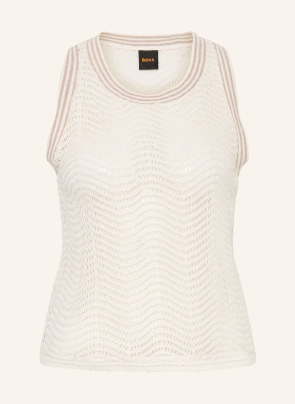 BOSS Gebreide top ECELA CRÈME