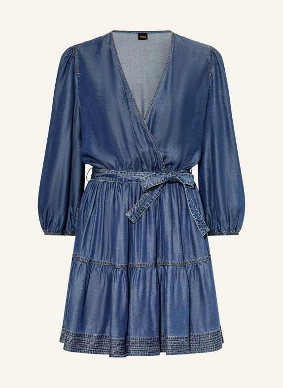 BOSS Šaty DARDY v džínovém vzhledu MODRÁ