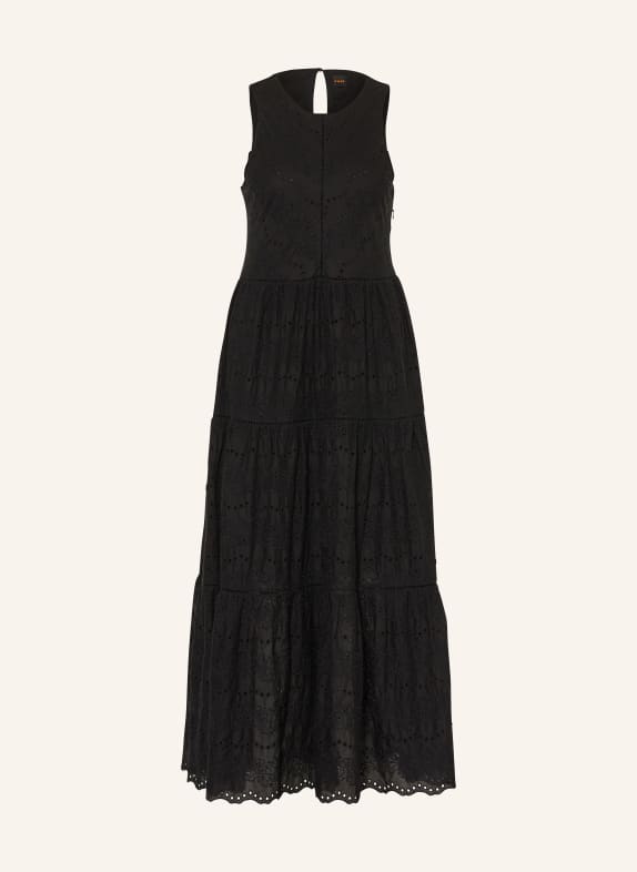BOSS Kleid DENVIA aus Lochspitze SCHWARZ